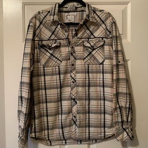 Men’s BKE long sleeve w/black snap